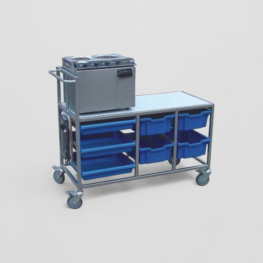 Large cooking trolley
