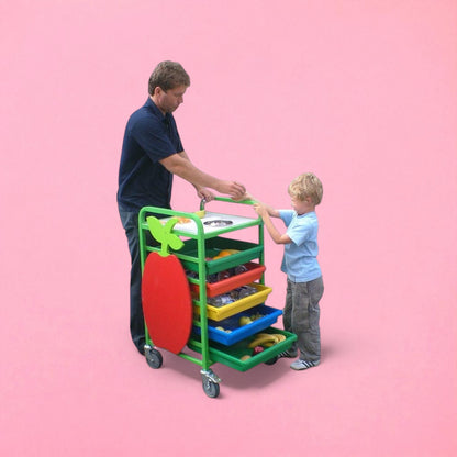 Small staff service fruit trolley