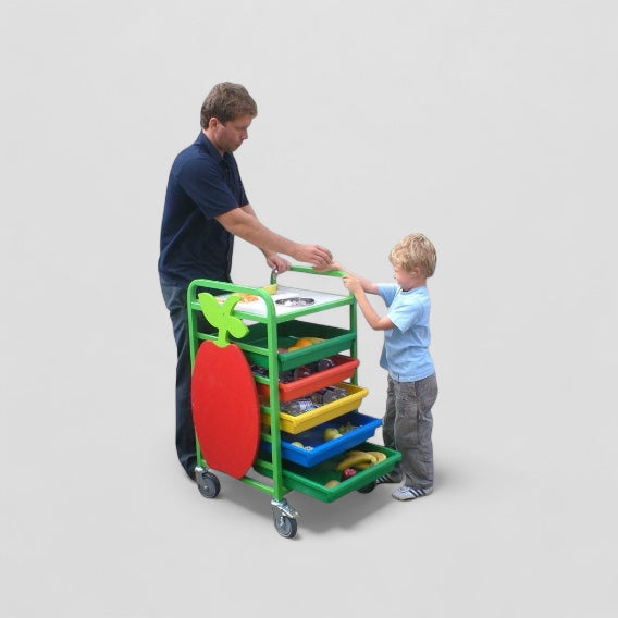 Small staff service fruit trolley