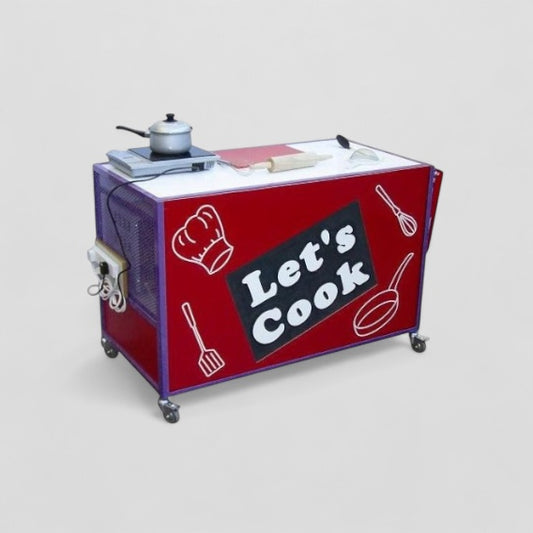 Medium let's cook trolley with extending table
