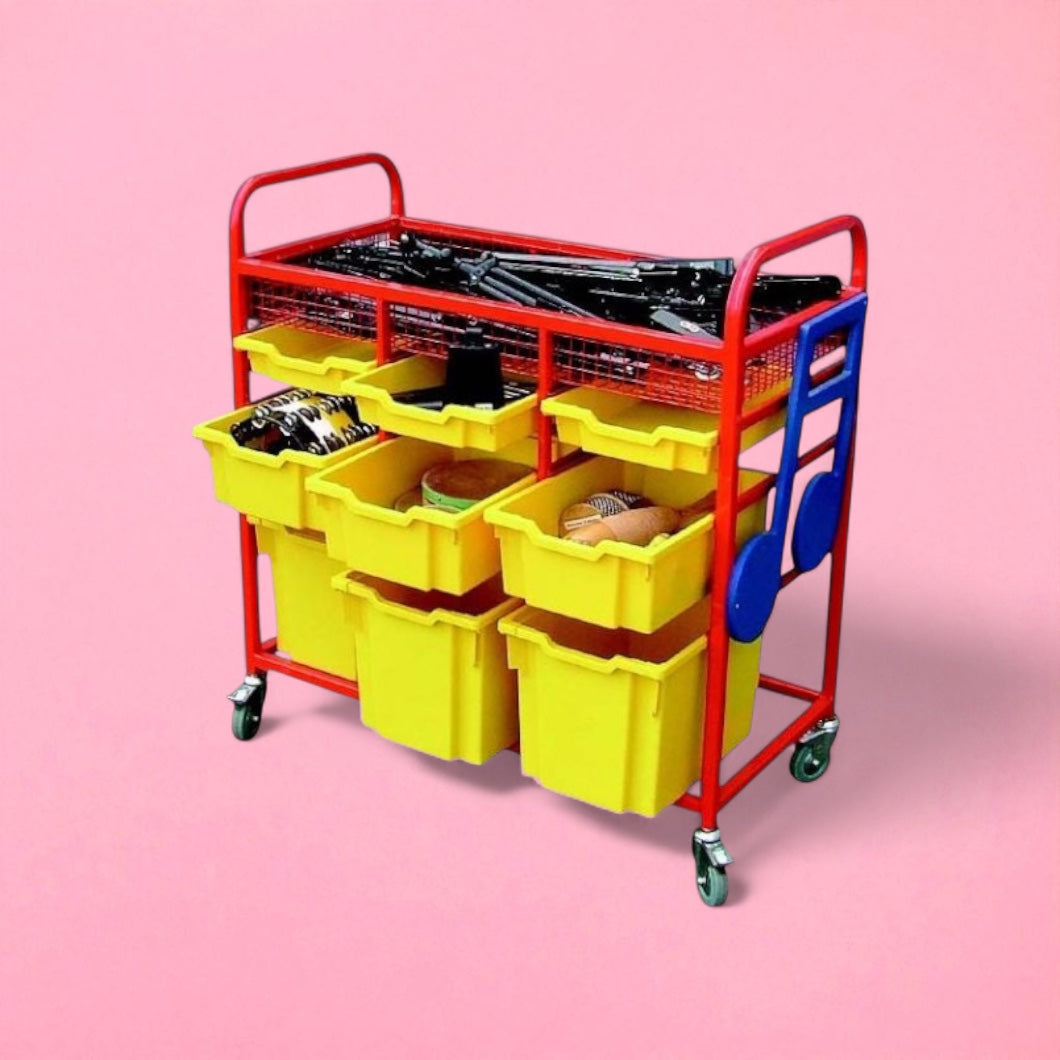 Instrument storage trolley