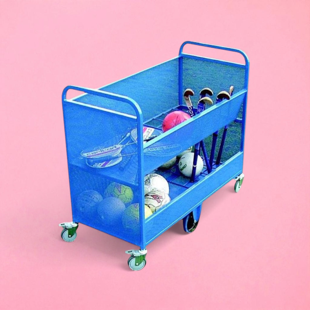 Large sports storage cage trolley