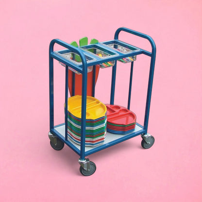 Compact cutlery trolley