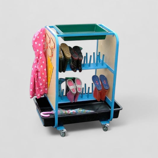 Welly trolley with additional side hooks