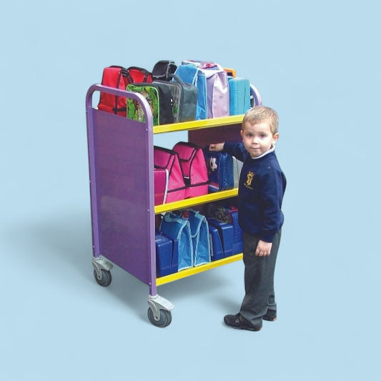 30 box aluminium trolley