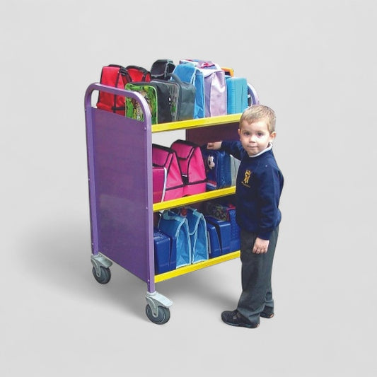 30 box aluminium trolley