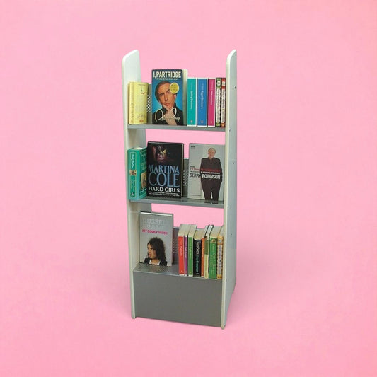 3 shelf book display