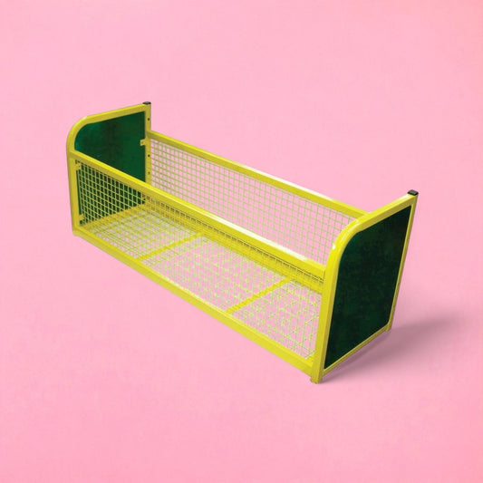 Modular cloakroom mesh storage unit