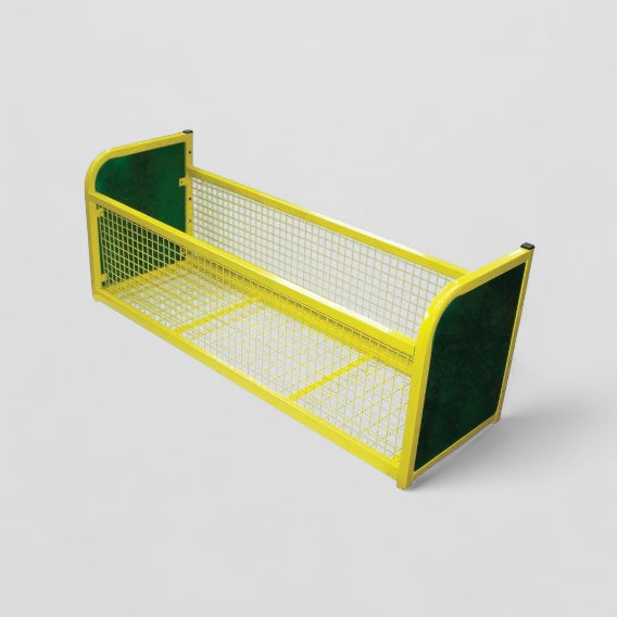 Modular cloakroom mesh storage unit