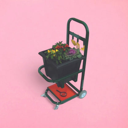 Single garden planter trolley