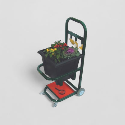 Single garden planter trolley