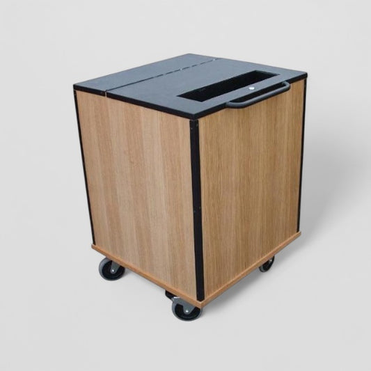 3m compatible wooden returns box oak