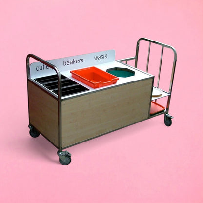 Basics stainless steel frame medium clearing trolley