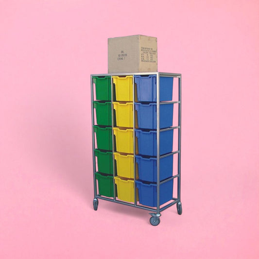 Compact storage trolley