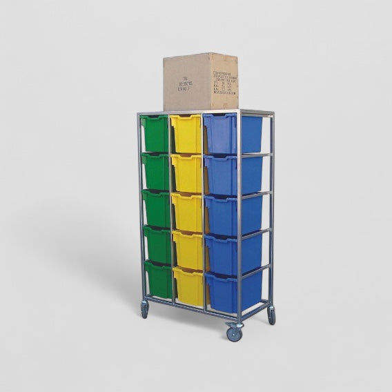 Compact storage trolley