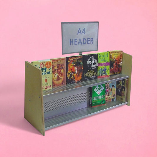 2 shelf book display