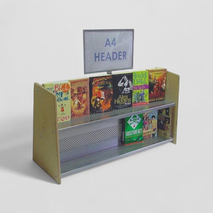 2 shelf book display