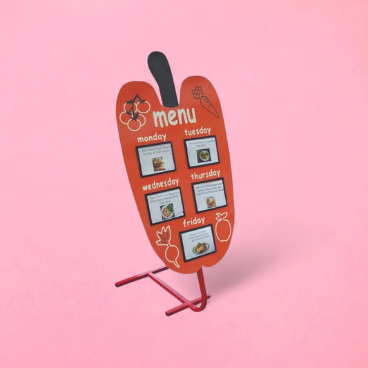 The pepper school menu board