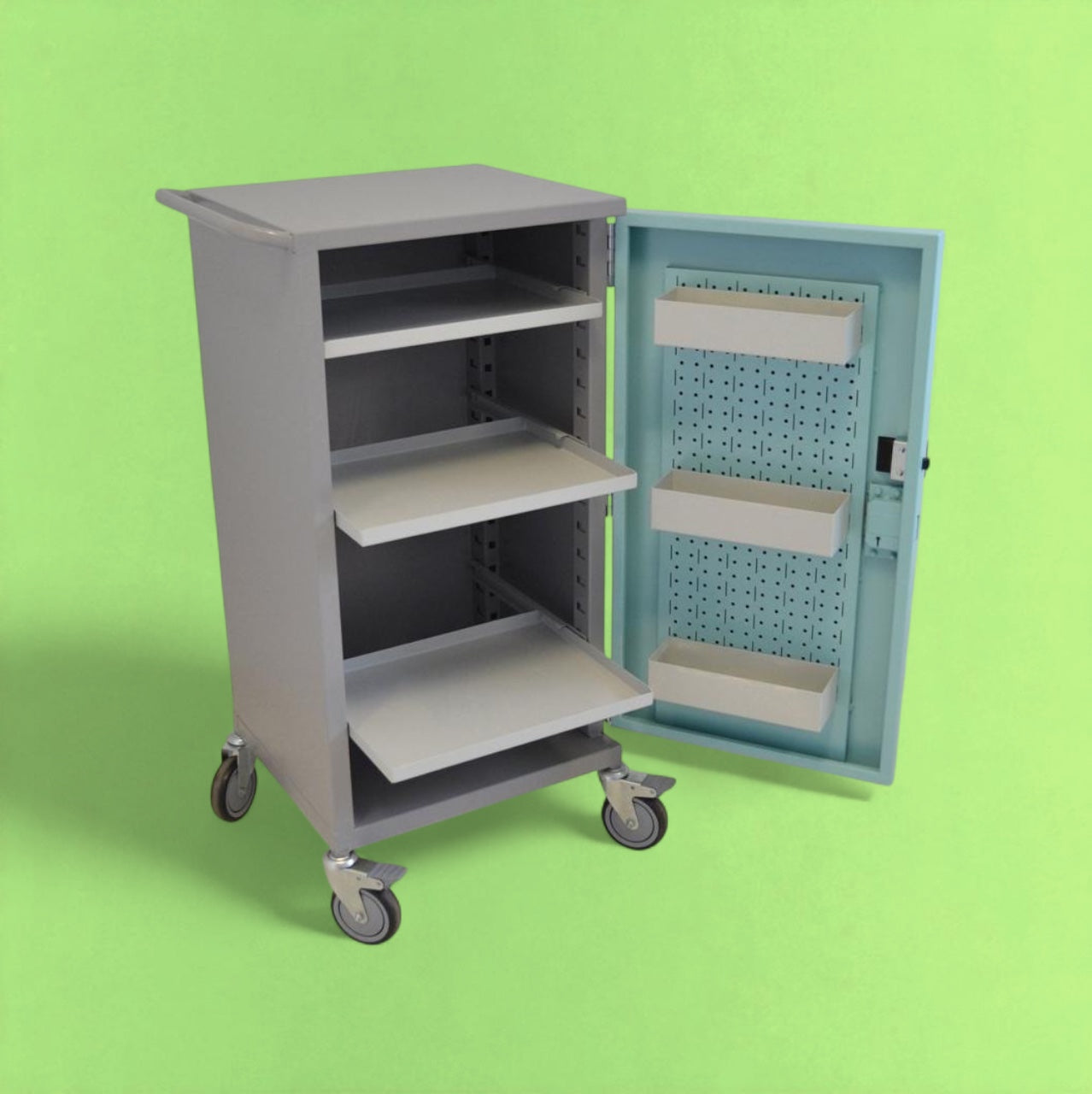 6 hoop medical trolley