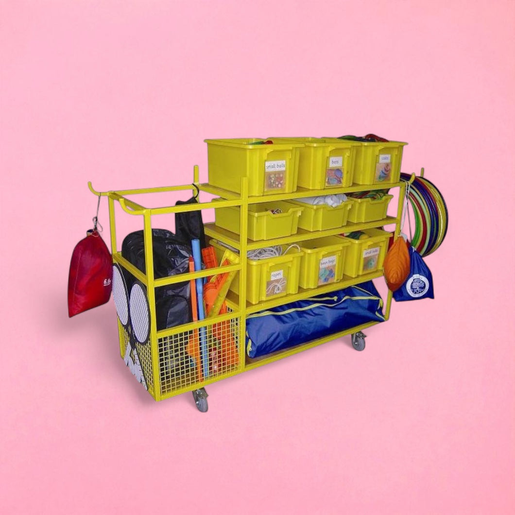 All in one sports storage trolley