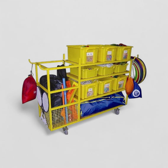 All in one sports storage trolley