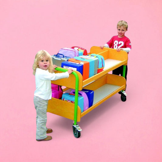 Double 40 lunchbox trolley 2 tier