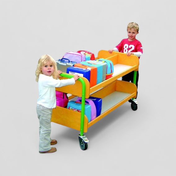 Double 40 lunchbox trolley 2 tier