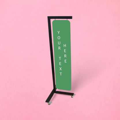 Customisable sign with post