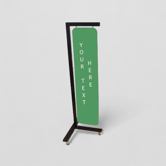 Customisable sign with post