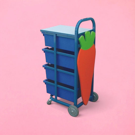 Mobile 5 drawer fruit trolley