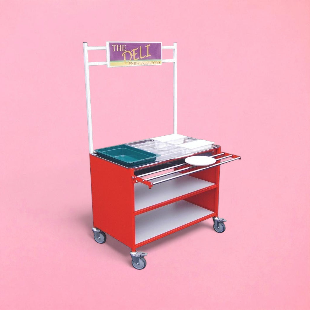 Deli salad bar trolley