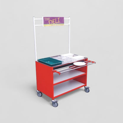 Deli salad bar trolley