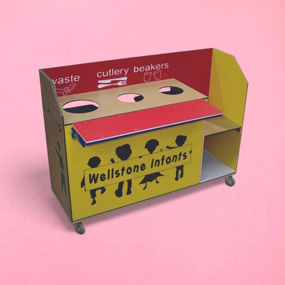 Playtec¨ plastic clearing trolley