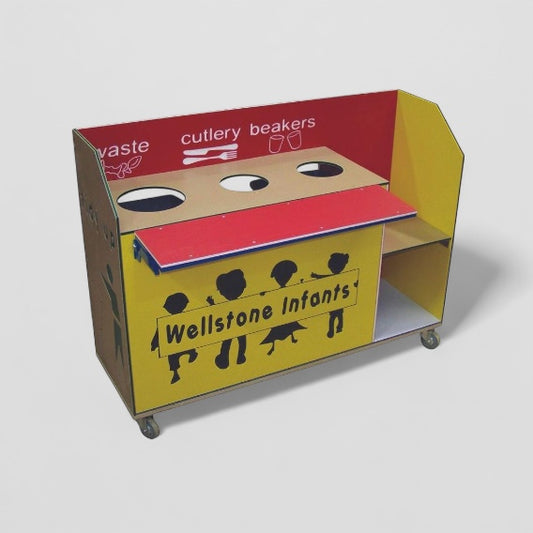 Playtec¨ plastic clearing trolley