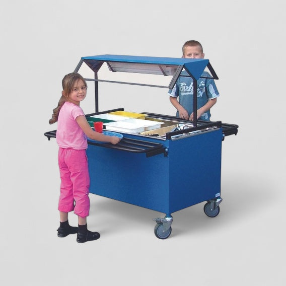 Double sided primary salad bar