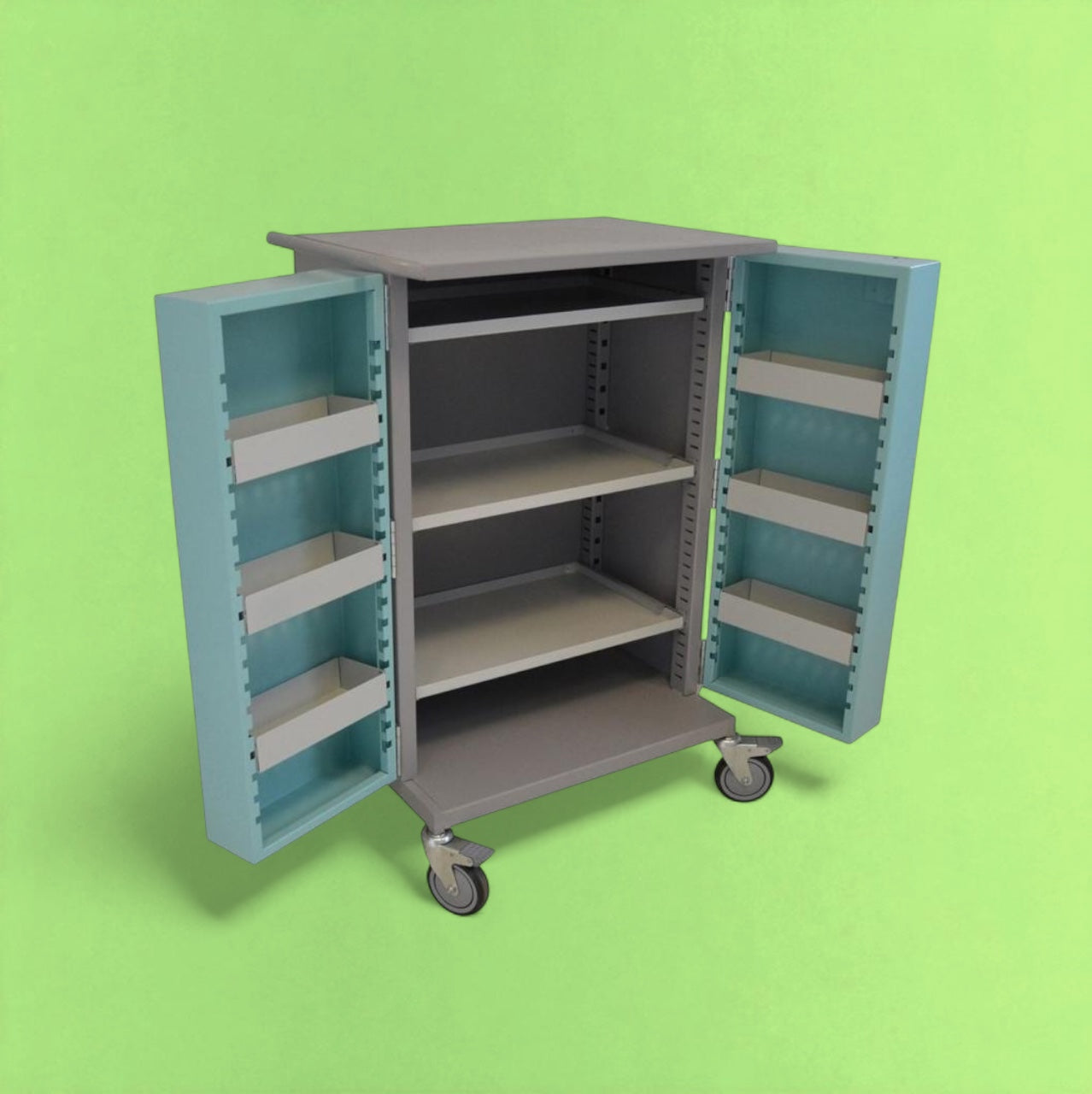 9 hoop cupboard trolley
