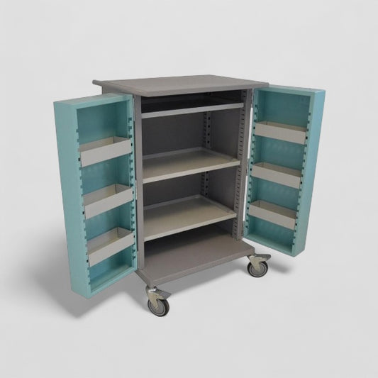 9 hoop cupboard trolley