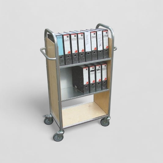 3 shelf trolley with flat base