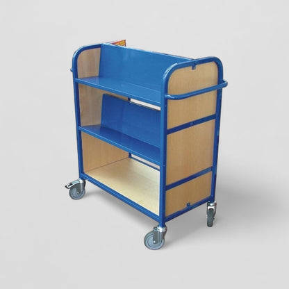 Wood & aluminium book trolley