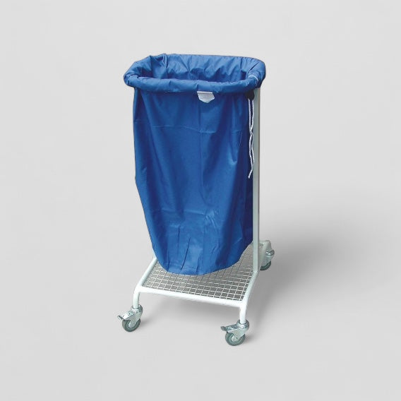 Single bag laundry trolley