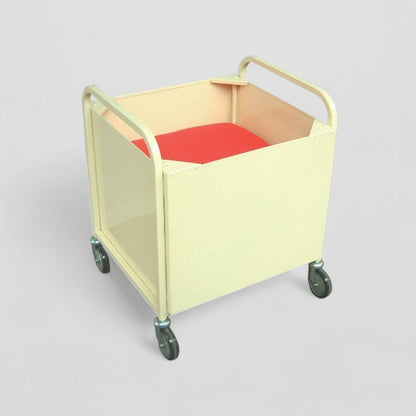 Metal book return bin