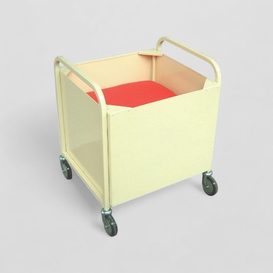 Metal book return bin