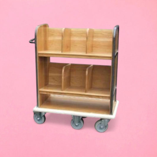 Bespoke solid oak trolley