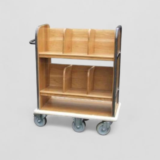 Bespoke solid oak trolley