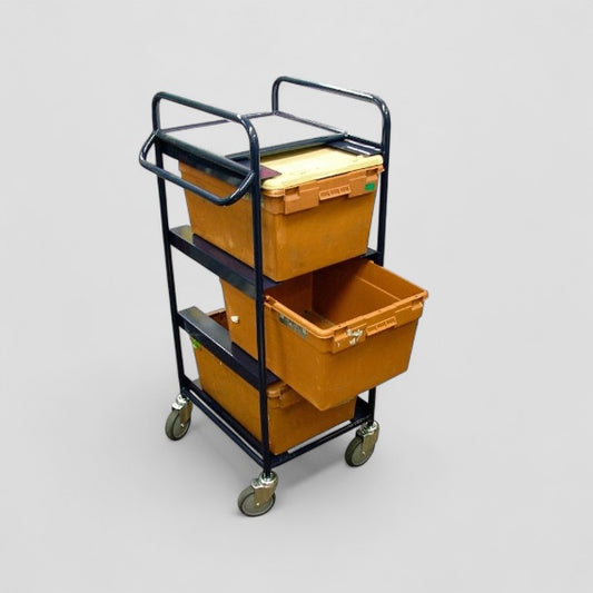 3 tote box trolley