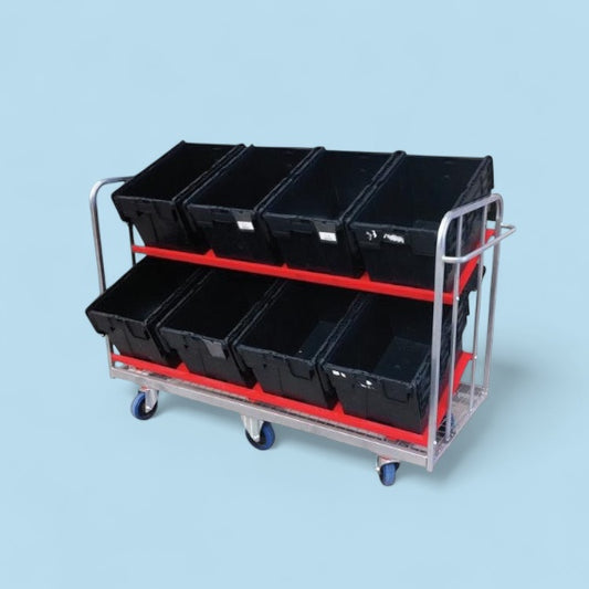 8 tote box trolley