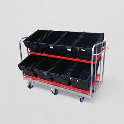 8 tote box trolley