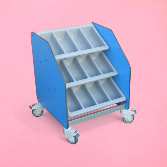 Aqua smart three tier cutlery trolley