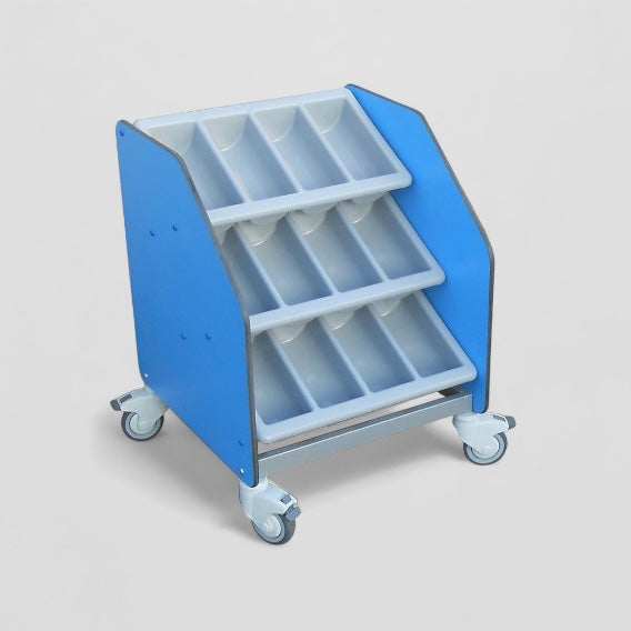 Aqua smart three tier cutlery trolley