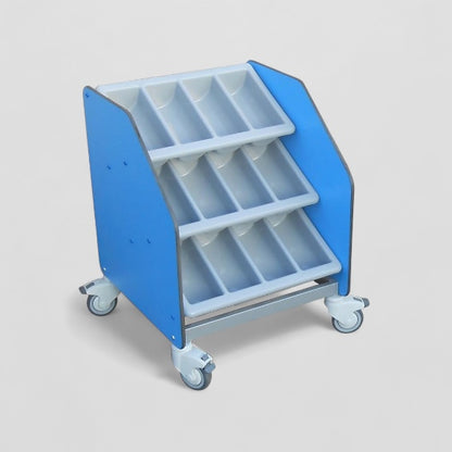 Aqua smart three tier cutlery trolley